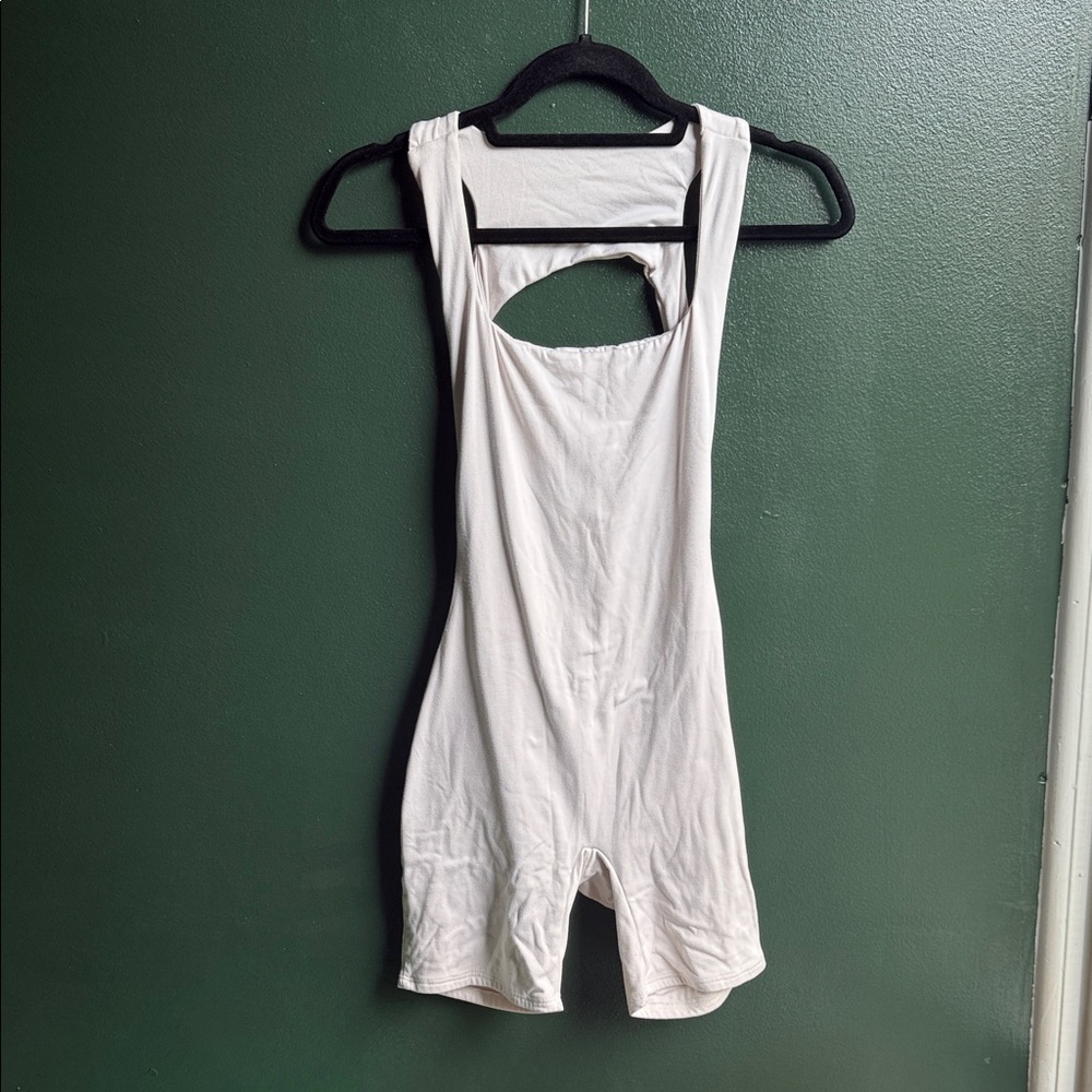 White Sleeveless Bodysuit
